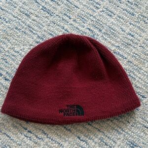 The North Face Maroon Knit Beanie